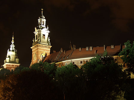 Katedra i Domy Gotyckie, widok ogólny od str. Mostu Dębnickiego
